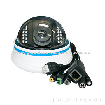 Mini CCTV House Monitoring Dome Megapixel IP Camera, Supports IR Night Vision